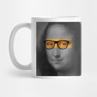 Mona Lisa with glasses Mug